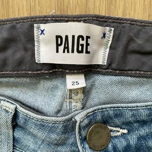 Paige Skyline Ankle Peg Jeans — size 25